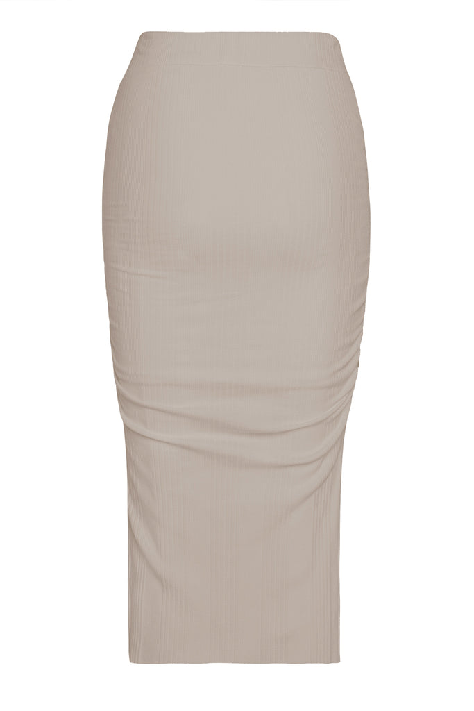 Skirt 001- Beige - black-white-beige