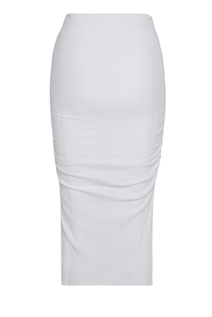 Skirt 001- White - black-white-beige