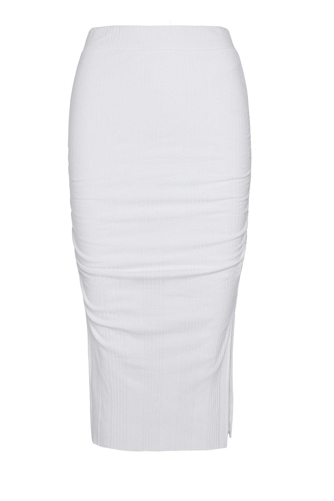 Skirt 001- White - black-white-beige