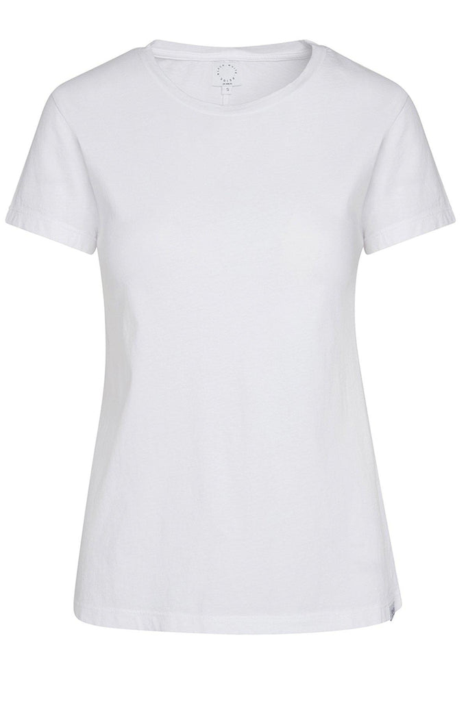 Women's White Cotton T-Shirt | Black White Beige | Black White Beige