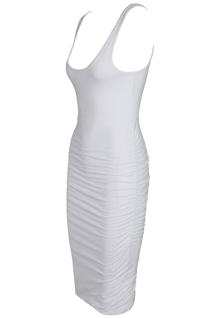 Dress 001 - White - black-white-beige